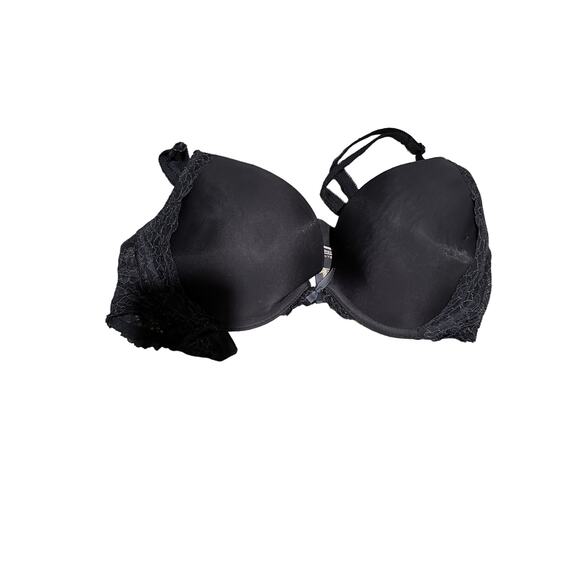 Victoria's Secret 32D/E70 Dream Angels PUSH UP Bra Black NWT - Picture 1 of 2